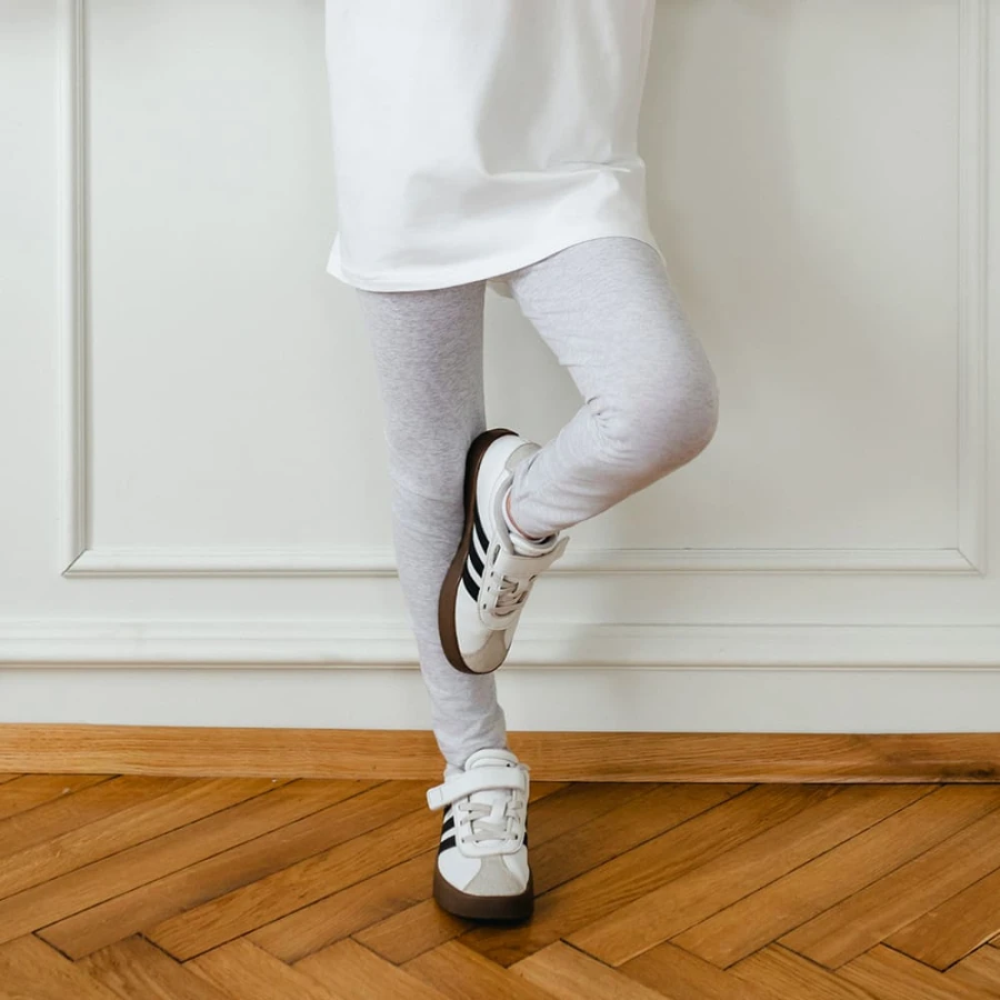 Legginsy dla dziewczynki na wf szare