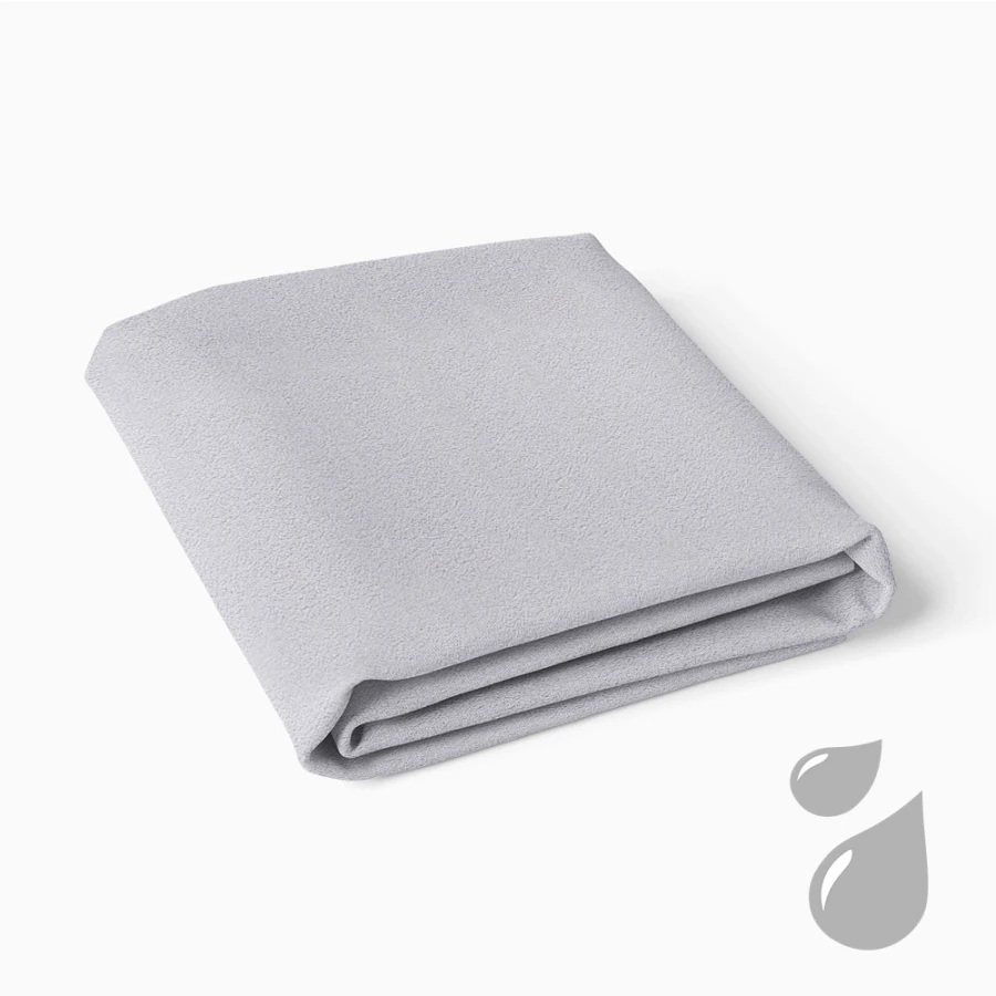 Waterproof mattress protector light grey