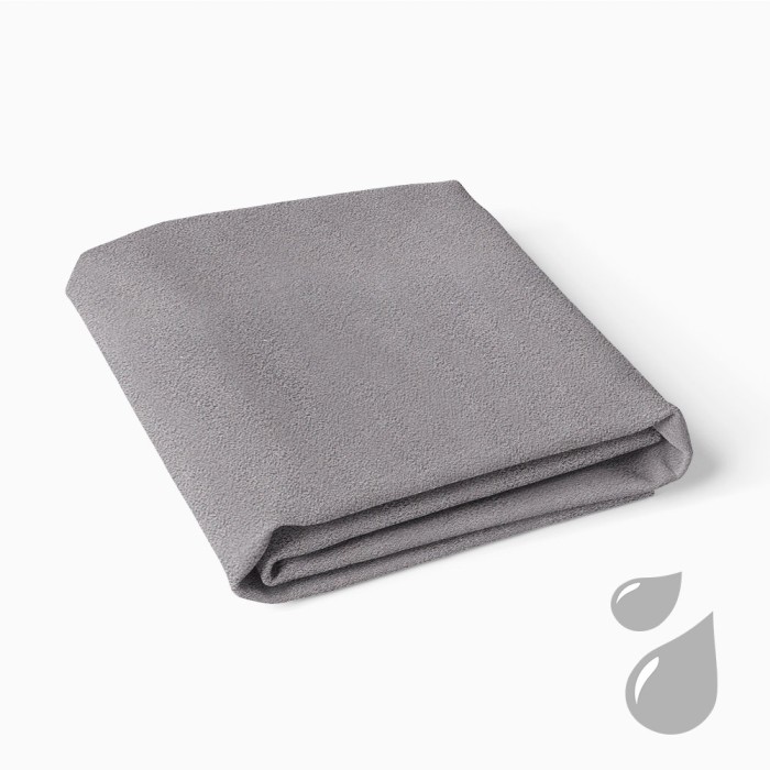 Waterproof mattress protector dark grey
