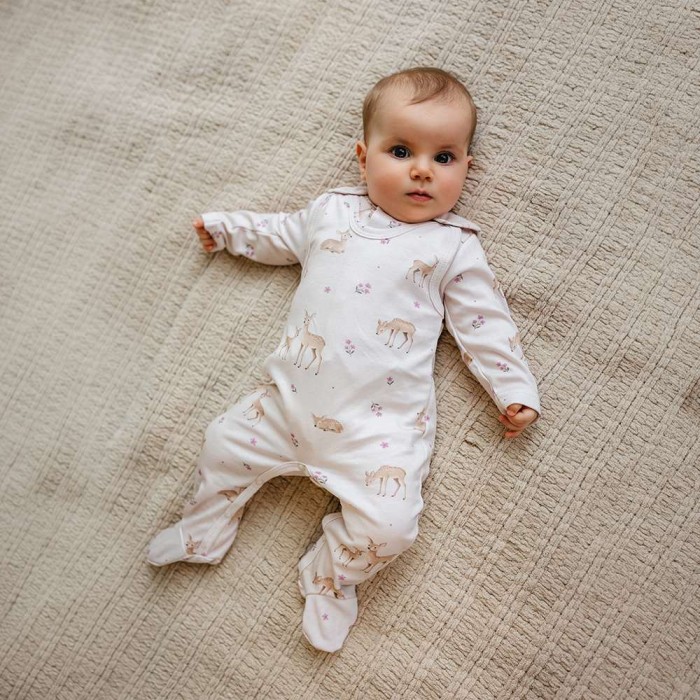 Romper with deer pattern