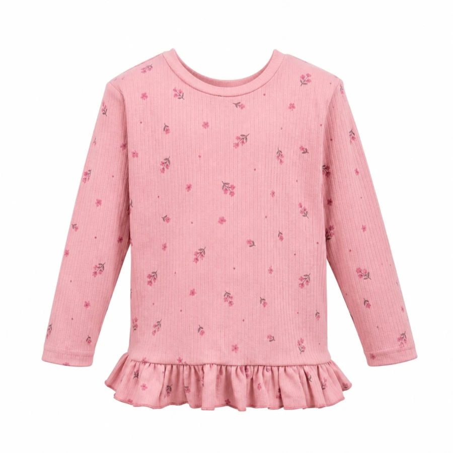 Girls’ Pink Floral Pyjamas