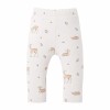 Legginsy dziewczęce ecru w sarenki
