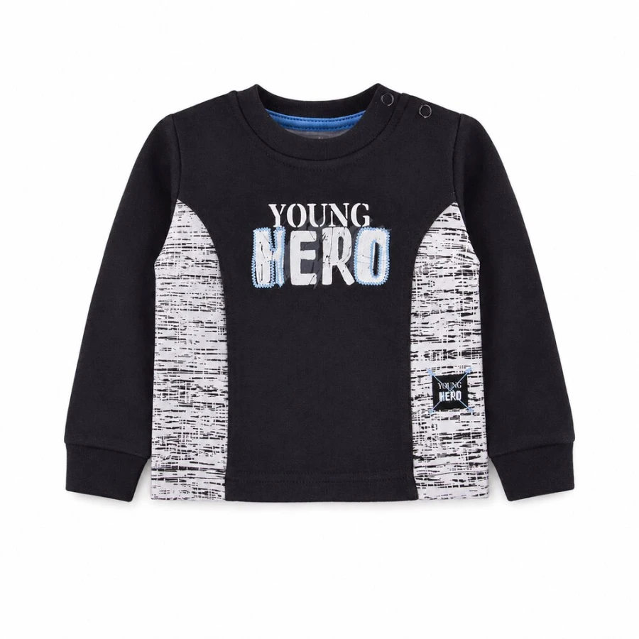 bluzka chłopięca czarna young hero
