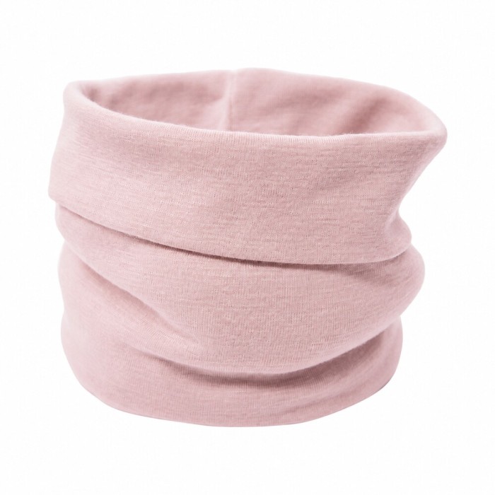 Pink merino kids neck warmer