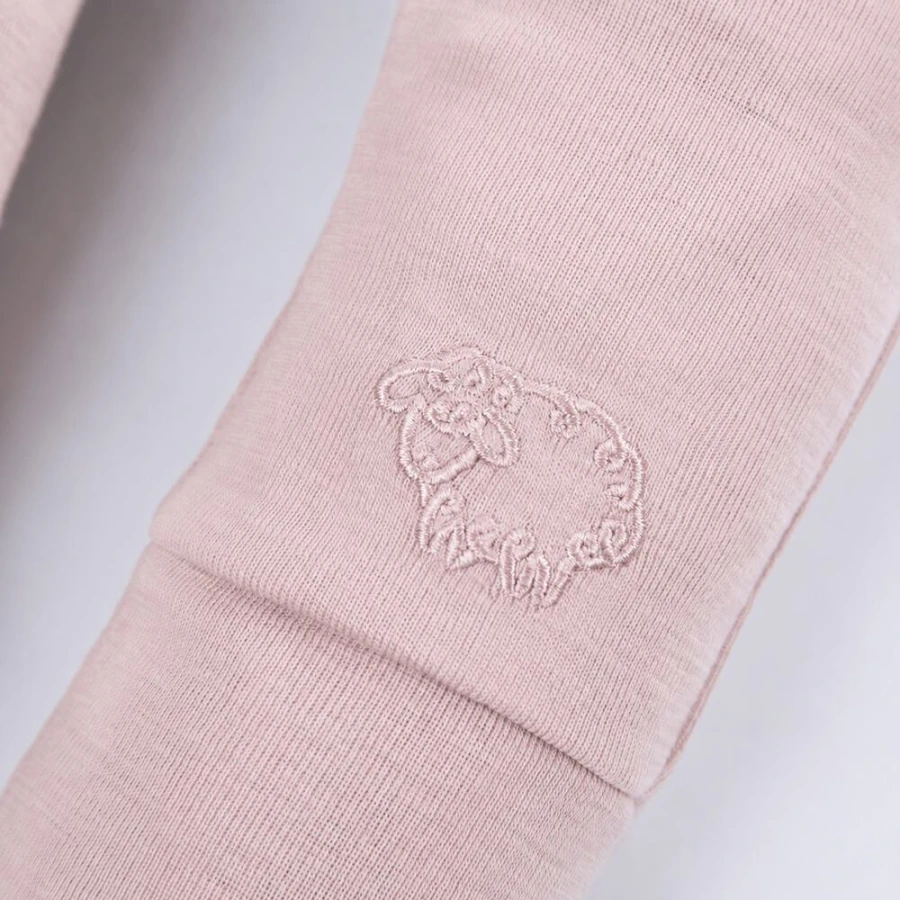 Pink merino leggings