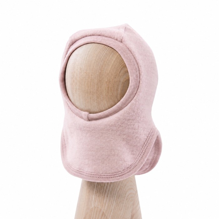 Pink merino kids balaclava