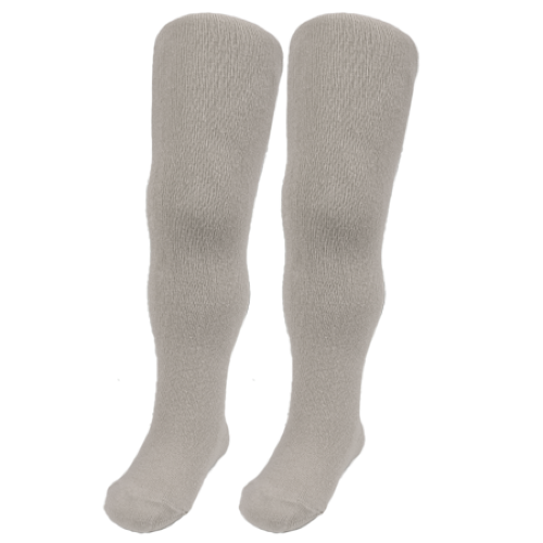 Grey children's organic cotton tights