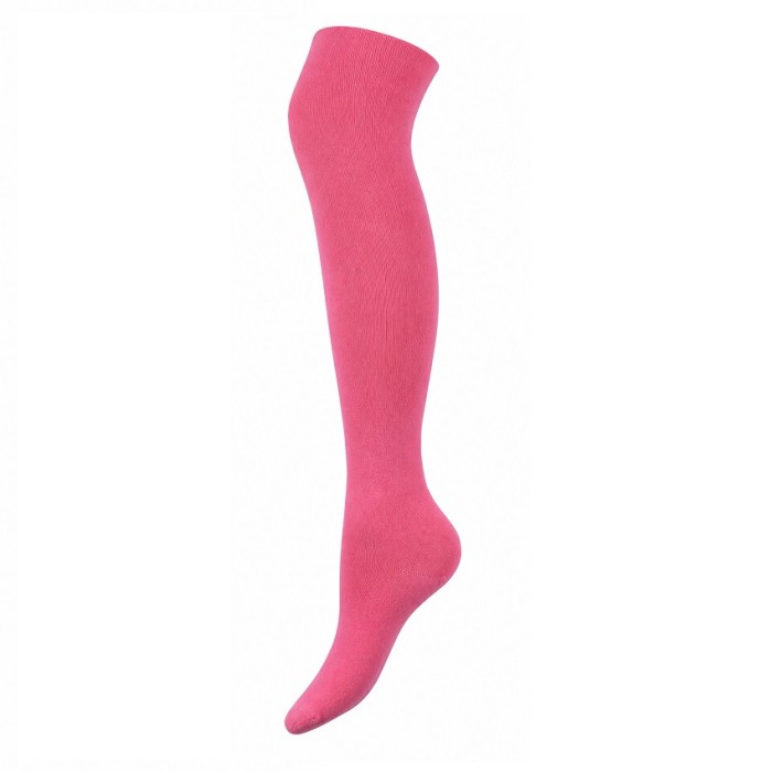 Pink children's organic cotton tights