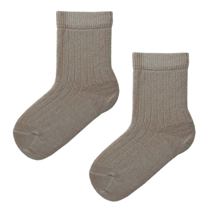 Merino baby socks taupe