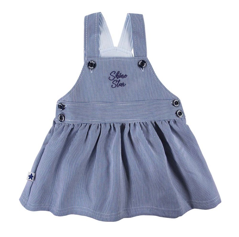 Ogrodniczka CEREMONY w paski granat