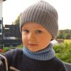 Komin merino niebieski dla dzieci