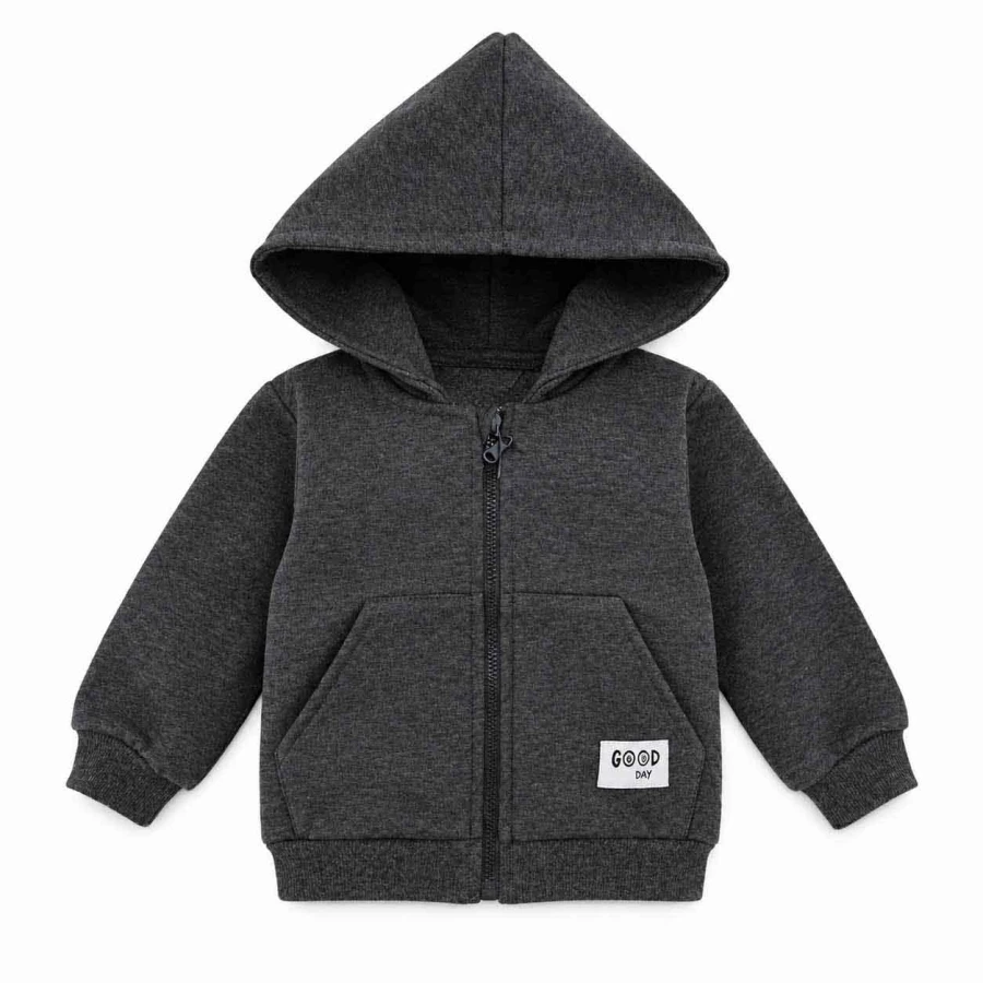 Graphite melange children's tracksuit