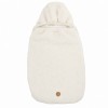Ecru Baby Stroller Footmuff in Teddy Fleece