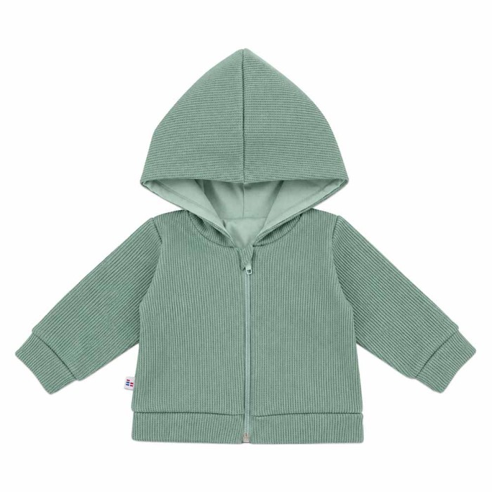 Green Kids' Zip-Up Sweater-Style Hoodie