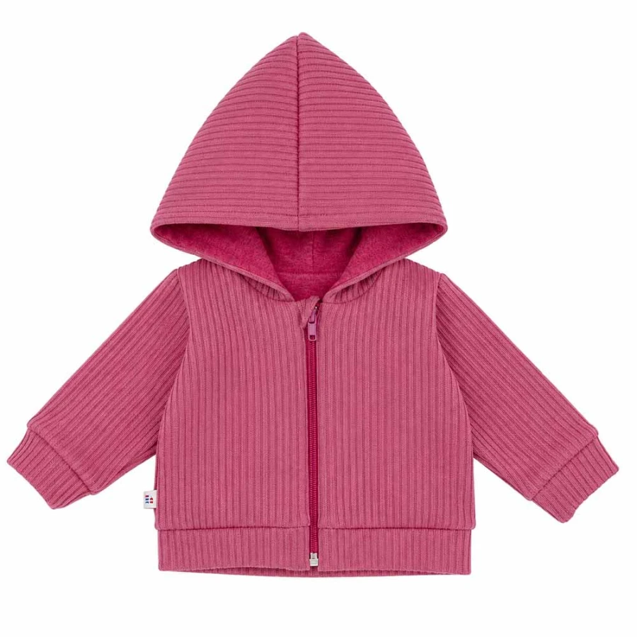 Berry Girls' Sweater-Style Zip-Up Hoodie