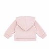 Light Pink Girls' Sweater-Style Zip-Up Hoodie