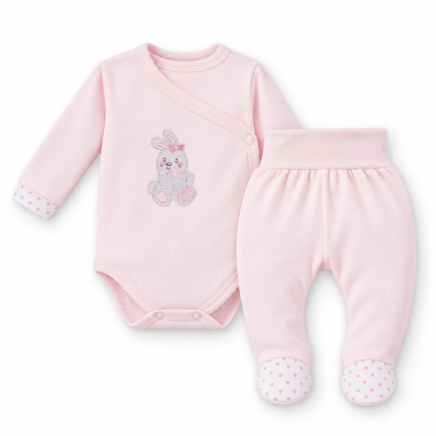 Pink Baby Set with Bunny