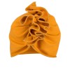 Turban dziewczęcy miodowy z naszywką