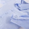 Blue baby collared shirt bodysuit