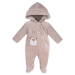 Hooded pramsuit BABY LOVE beige