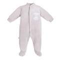 Velvet playsuit NEWBORN gray