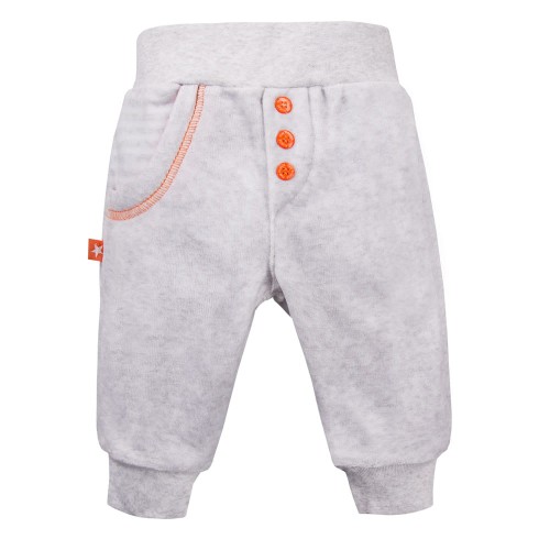SWEATSUIT BUTTOMS VELOUR GRAY