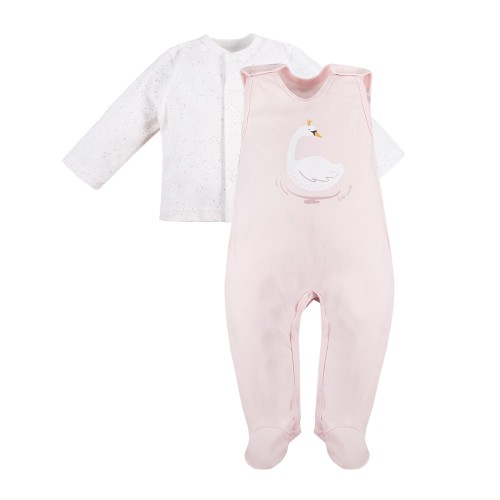 Baby set SWAN light pink