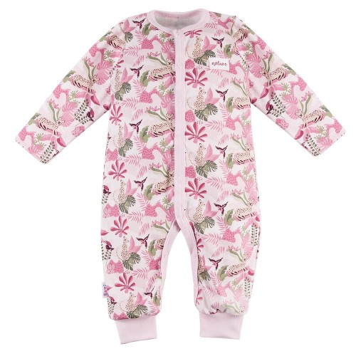 Sleepsuit without feet NATURE pink