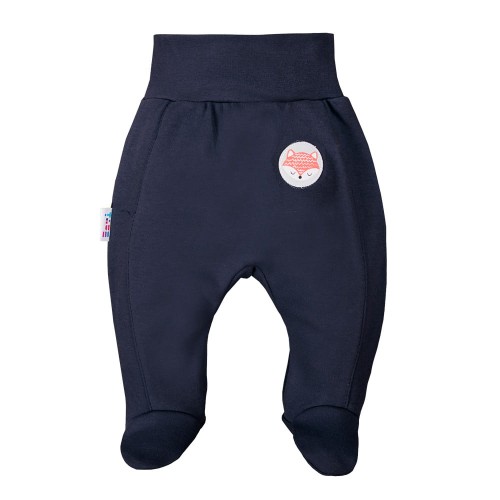 Joggers with feet ADVENTURE navy blue