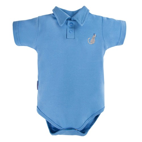 Polo bodysuits NATURE blue