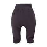 Joggers with feet gray melange