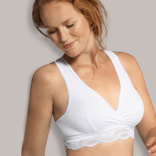 SEAMLESS NURSING WHITE BRA 