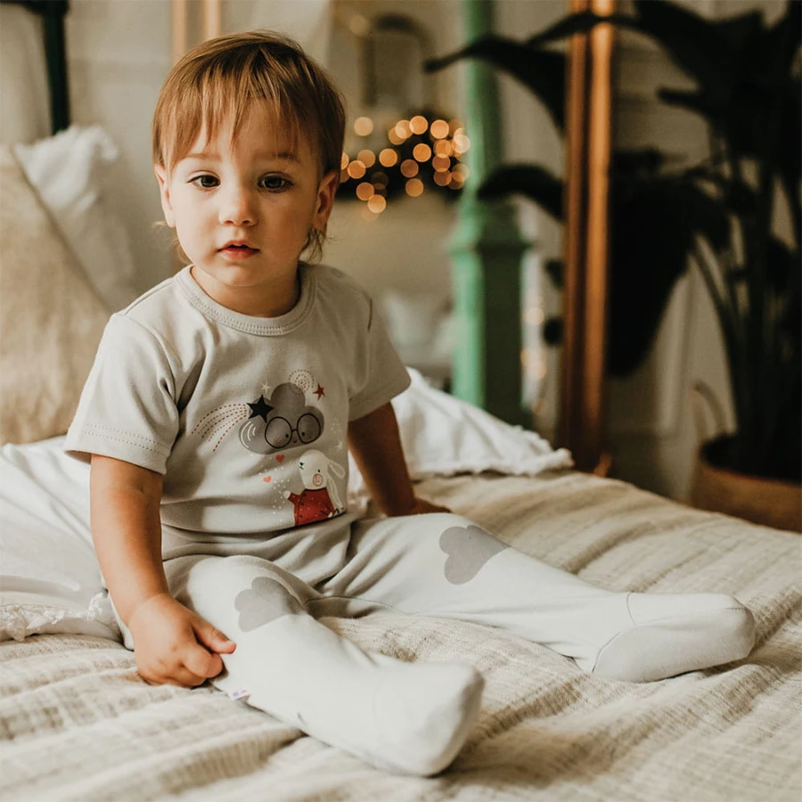 Joggers with feet MELLOW gray