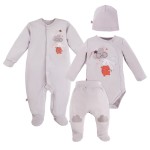 Baby set MELLOW 4-pieces gray