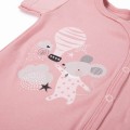 Body dziecięce rozpinane MELLOW różowe