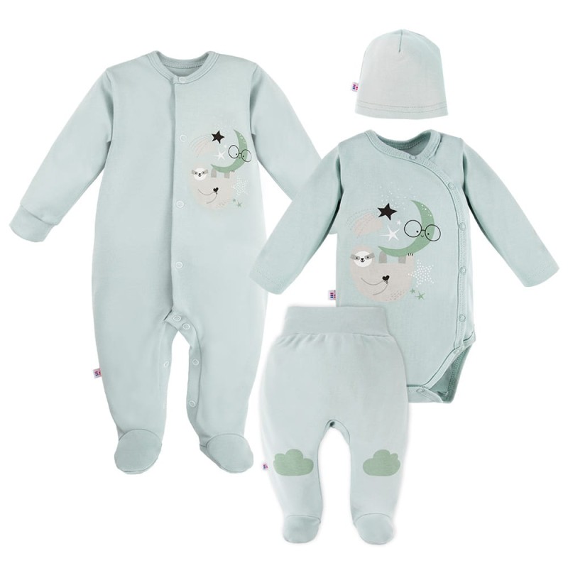 Baby set MELLOW 4-pieces mint