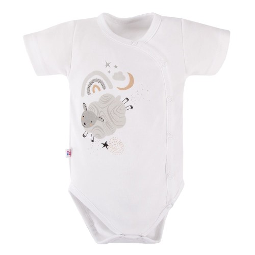 Body dziecięce rozpinane MELLOW białe