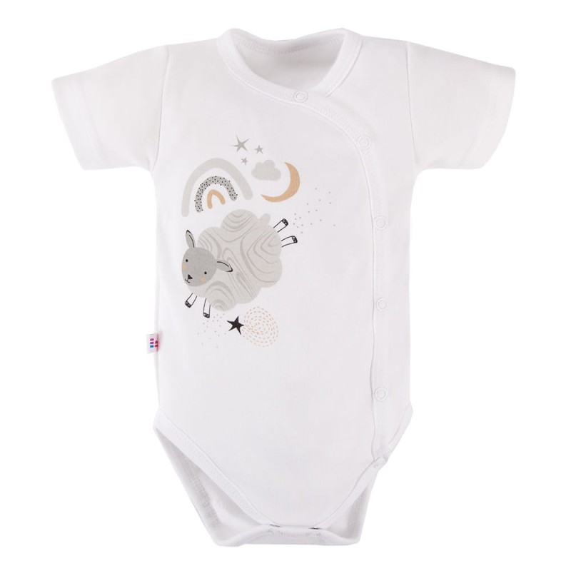 Body dziecięce rozpinane MELLOW białe