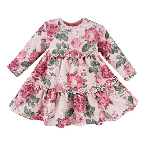 Dress ROSES with flowers pink