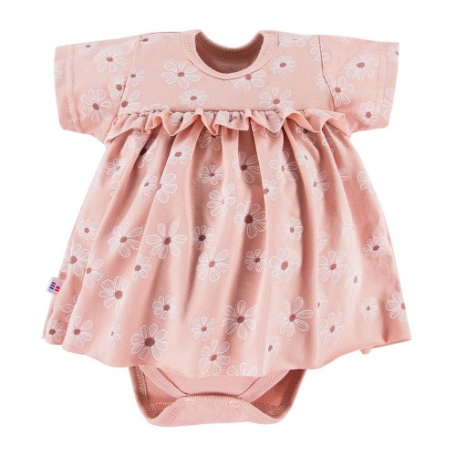 Tunic bodysuits short sleeve DAISY pink