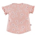 T-shirt dziecięcy różowy w stokrotki