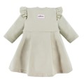 Olive girls dress with frills