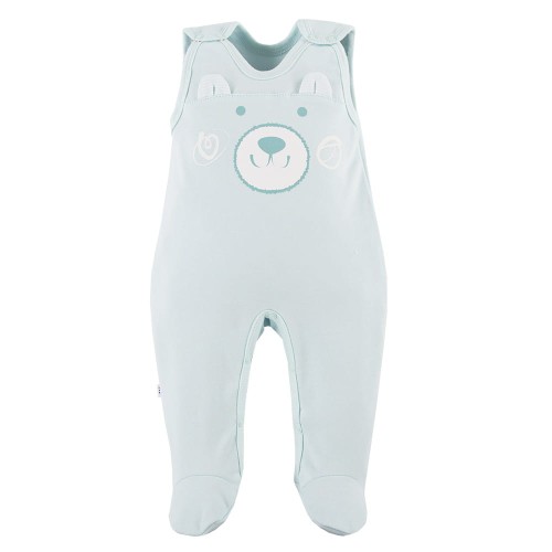 Romper suit with bear mint