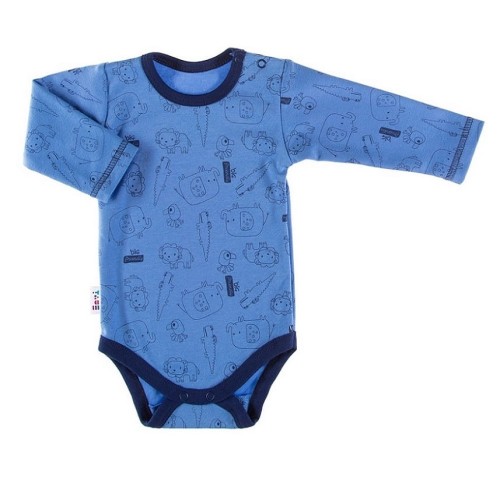Bodysuit long sleeve SAWANNA blue/print