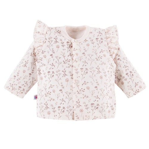 Cream kimono shirt with flowers