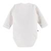 Baby wrap bodysuit with frill ecru