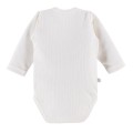 Baby wrap bodysuit with frill ecru