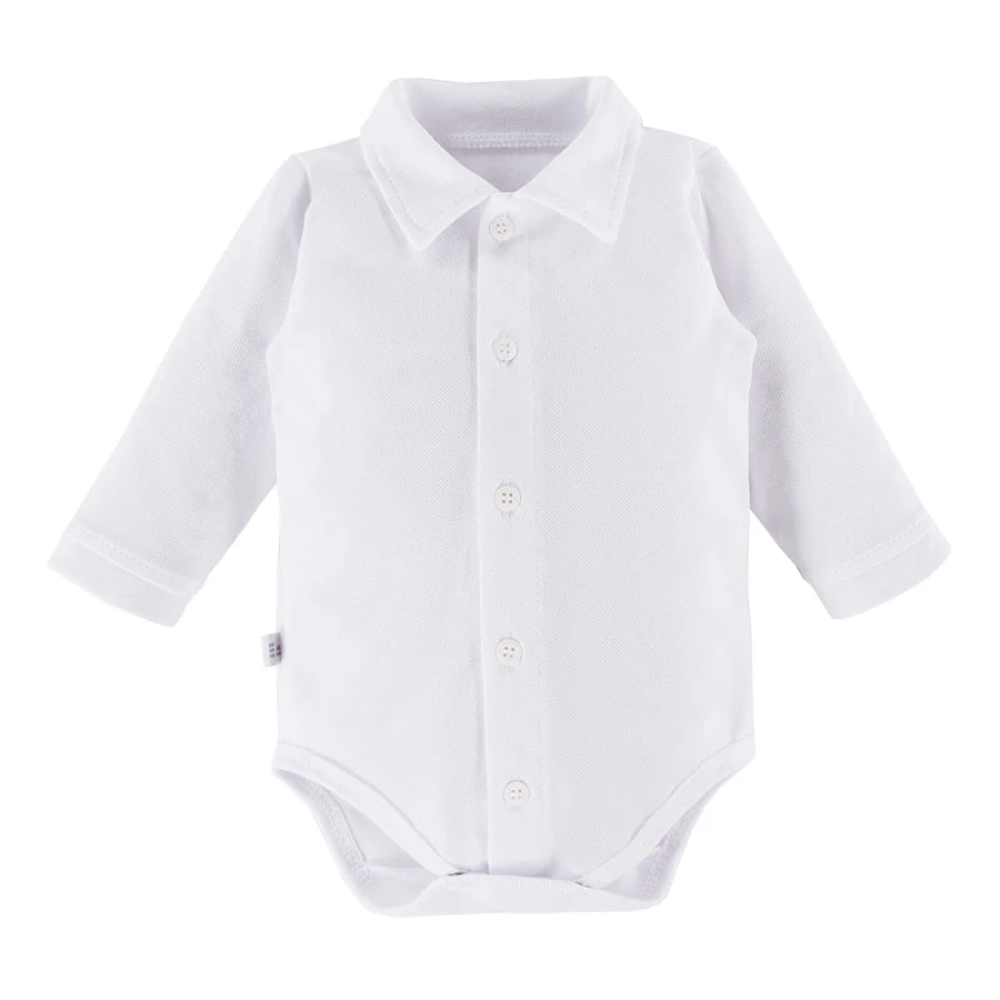 Bodysuits with collar white