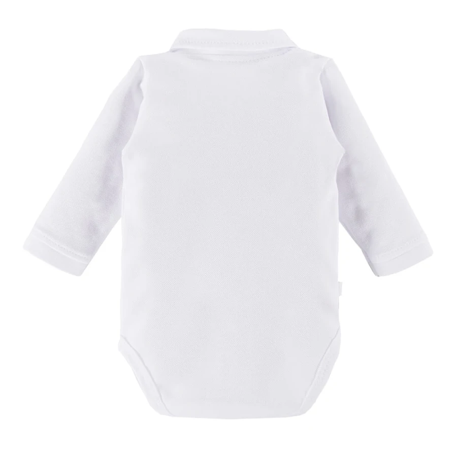 Bodysuits with collar white