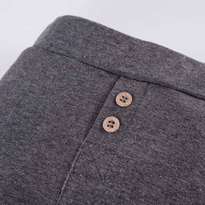 Boy's leggings with buttons graphite